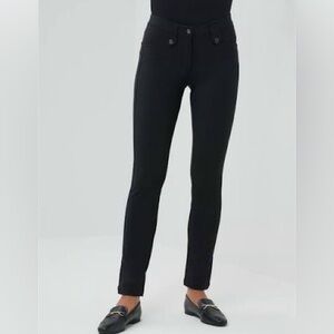 ANATOMIE skyler cozy slim fit travel pants in black small